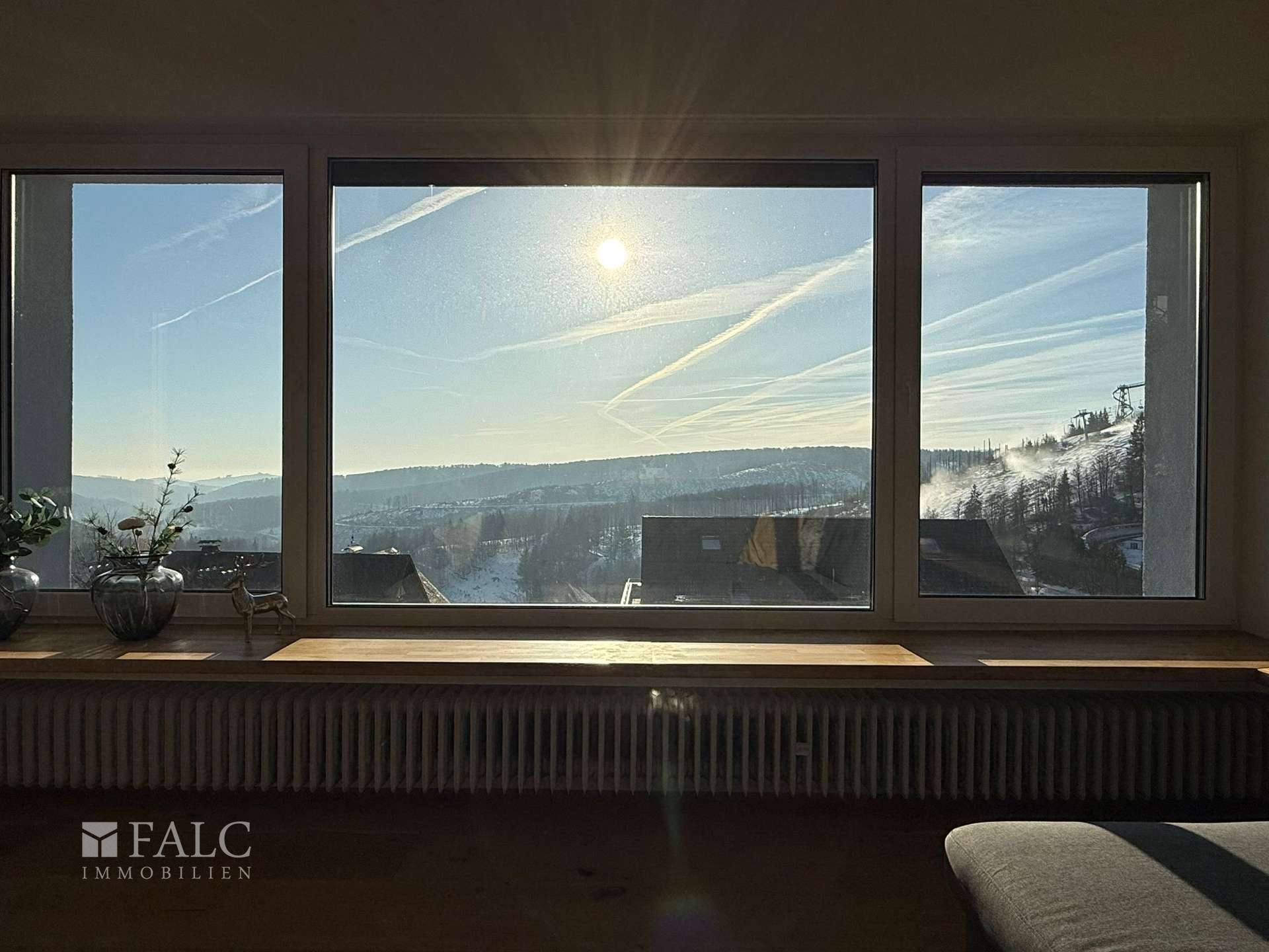 Ausblick aus dem Wohnzimmer